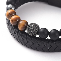 Комплекты унисекс штабелируемых браслетов&nbsp;BJEW-JB04896-03