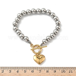 Браслеты с подвесками из нержавеющей стали 304&nbsp;BJEW-G750-03A-GP