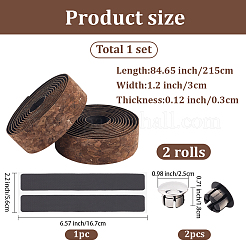 Лента на руль велосипеда из искусственной кожи&nbsp;AJEW-WH20042-60A