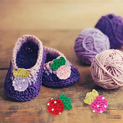 12 шт. 6 цвета шерстяные аксессуары для ручного вязания крючком&nbsp;DIY-DR0001-09