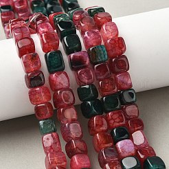 Естественные выветрившиеся агатовые бусины&nbsp;G-G177-E04-05