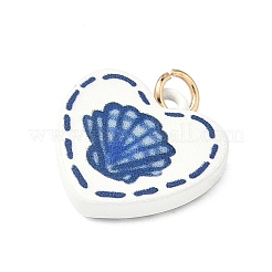 Латунь эмаль подвески&nbsp;ENAM-I086-08B