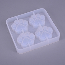 Силиконовые Молды для отпечатков кошачьих лап DIY-WH0167-92