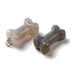 Природные серые агаты подвески&nbsp;G-K353-02P-05