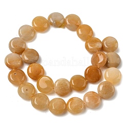 Природный Топаз нефрита бисер нитей&nbsp;G-L648-B20-15mm