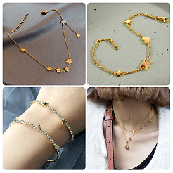 20шт 2 стильные латунные бусины&nbsp;KK-BC0010-42