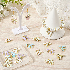 20шт 5 цвета подвески из сплава со стразами&nbsp;FIND-SC0015-45