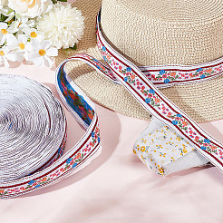 11 ярд поликоттоновой (полиэстер-хлопковой) ленты для вышивки цветов&nbsp;OCOR-GA0001-98B