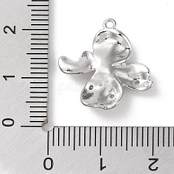 Латунные микропаве прозрачные подвески с фианитом&nbsp;KK-G491-23P