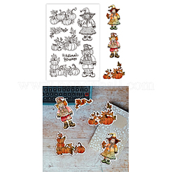 Изготовленные на заказ прозрачные штампы из ПВХ на летнюю тематику DIY-WH0631-0232