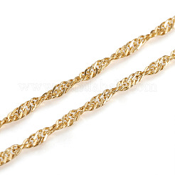 Латунь Сингапур цепи ожерелье&nbsp;NJEW-TA0001-17