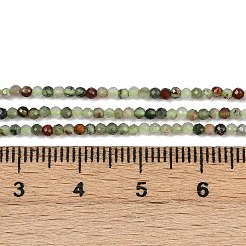 Природные африканские гелиотроп бисер пряди G-S388-A02-2mm