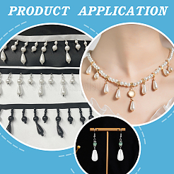 360 шт. 2-х цветные бусины из АБС-пластика с имитацией жемчуга&nbsp;KY-WR0001-11