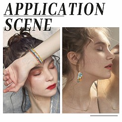 2400 шт. 24 вида стеклянных бусин с матовым гальваническим покрытием&nbsp;EGLA-PH0001-22