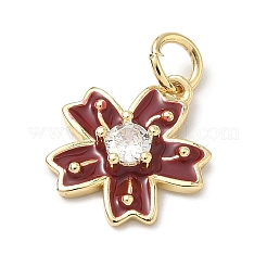 Подвески из латуни с прозрачным фианитом&nbsp;LS-KK-H255-06G-02