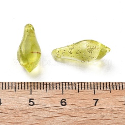 Бусины ручной работы бусины золотого песка&nbsp;LAMP-M024-01C