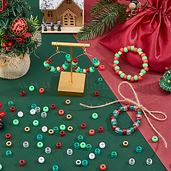 1500шт 10 цвета прозрачные пластиковые бусины&nbsp;KY-FH0001-46