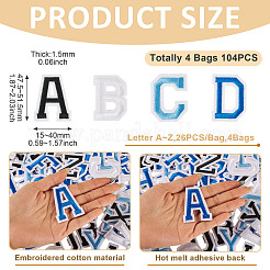 104 шт. 4 вида нашивки из полиэстера/ткани&nbsp;PATC-TA0001-32