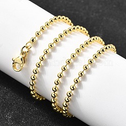 Ожерелья из латунной шариковой цепи&nbsp;NJEW-M108-13G