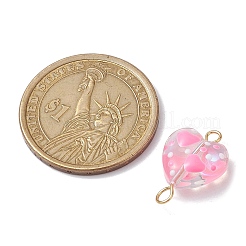 Подвески в форме сердца из стеклянной эмали&nbsp;PALLOY-JF02487