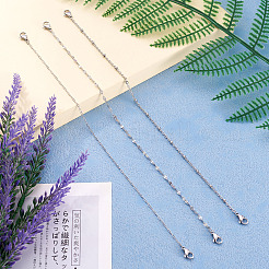 3 шт. набор цепочек для бейсболок из нержавеющей стали 304 в 3 стилях&nbsp;AJEW-TA00027