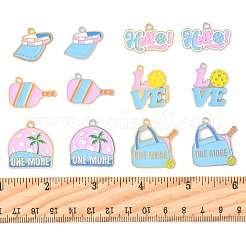 24шт 12 стиля подвески из сплава с эмалью&nbsp;ENAM-FS0003-68