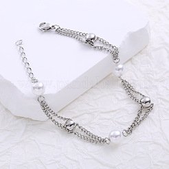 Многослойные браслеты из нержавеющей стали&nbsp;QC6954-1