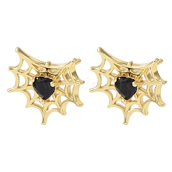 Латунные микро проложить серьги стержня кубического циркония&nbsp;EJEW-Z156-02G-02