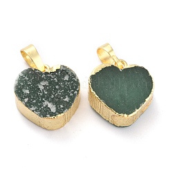 Естественный зеленый авантюрин подвески&nbsp;G-B012-13G-06