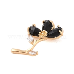 Латунь стекло кулоны&nbsp;KK-B100-041G-05