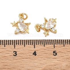 Латунные микро проложить кубического циркония подвески&nbsp;KK-A291-20G