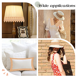 7.5 ярд полиэстеровой кружевной ленты с цветочным узором и сердцем&nbsp;OCOR-MA0001-45A