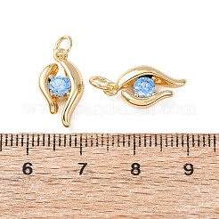 Латунные микро проложить кубического циркония подвески&nbsp;KK-C143-08G