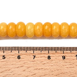 Окрашенные природные белый нефрит бисер пряди&nbsp;G-G107-A23-01