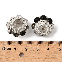 Сверкающие акриловые стразы круглые бусины&nbsp;OACR-NH0002-01B-04