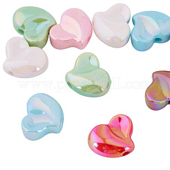 10шт УФ-покрытие непрозрачные акриловые бусины&nbsp;OACR-TA0004-07