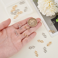 20 шт. 2-х цветные латунные соединительные звенья&nbsp;KK-GA0001-99