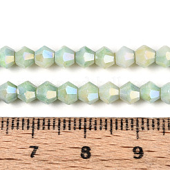 Антикоррозийные гальванические биконические стеклянные бусины&nbsp;X-EGLA-T021-4mm-16-09