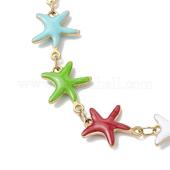 Браслеты-цепочки из эмалированной нержавеющей стали 304&nbsp;BJEW-JB13026