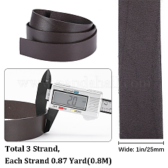 3 шт. плоский кожаный шнур для украшений&nbsp;WL-GF0001-16A-01