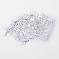 Розы из органзы мешки печатается&nbsp;OP-R021-7x9-03