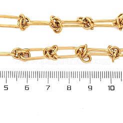 Ожерелья из овальной цепочки из нержавеющей стали 304 для женщин и мужчин&nbsp;LS-NJEW-P321-02G