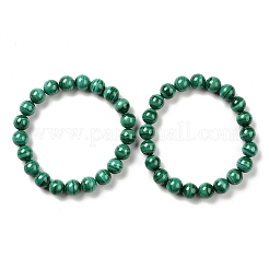 Браслеты-стрейч из натурального малахита&nbsp;BJEW-A045-01B