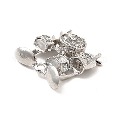 Подвески из сплава со стразами&nbsp;ALRI-M006-10P