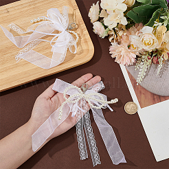 2 шт. пластиковая имитация жемчуга и кружева&nbsp;DIY-HY0002-09