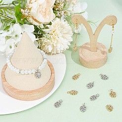 12шт 2 цвета латунные микро проложить кубический цирконий шармы&nbsp;KK-BBC0005-68