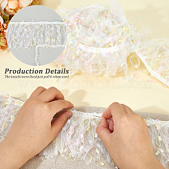 Бахрома из полиэстеровой кружевной ленты&nbsp;DIY-WH20062-40A