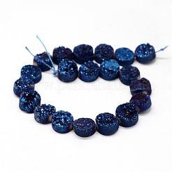 Гальванизированные натуральные и окрашенные гнутые агатовые бусинки&nbsp;G-N0169-004E-03