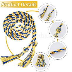 Веревка чести выпускной полиэстер&nbsp;AJEW-WH0314-317B