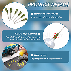 120 шт. иглы для нанесения клея из нержавеющей стали 304&nbsp;FIND-BC0013-23B-01